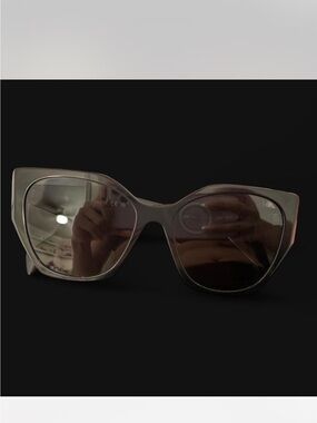 Prada Black Gray Cat-Eye Sunglasses